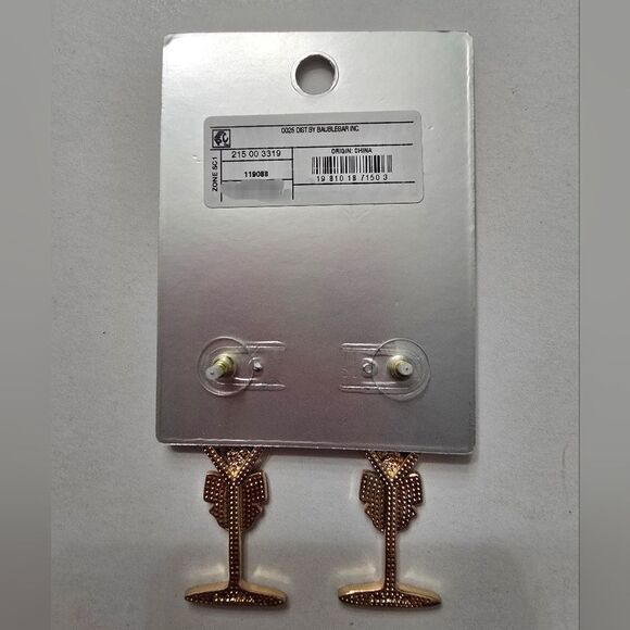 Sugarfix by Baublebar Olive Martini Pass The Spirits  Halloween Theme Earrings - Picture 4 of 6